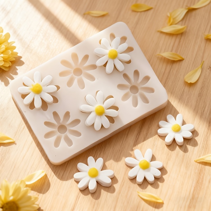 Soap Making Material - 1pc 3D Daisy Sunflower Silicone Mold
