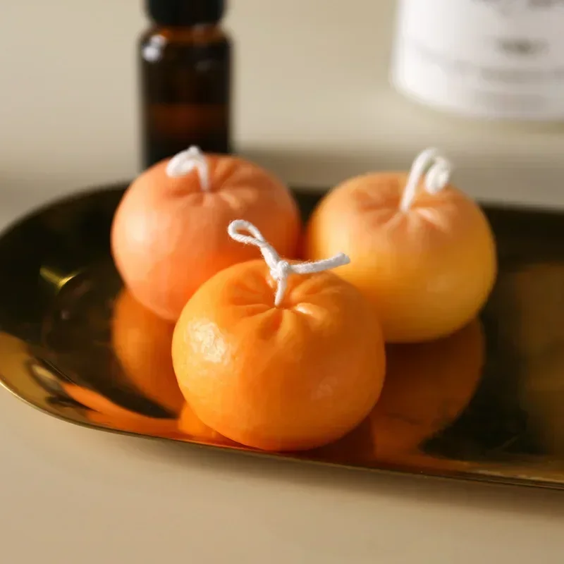 Soap Making Items - Handmade Molds Creative Orange Shape Candle