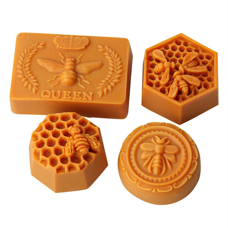 Melt Pour Soap Base - 3D Flying Bee Honeycomb Candle Molds