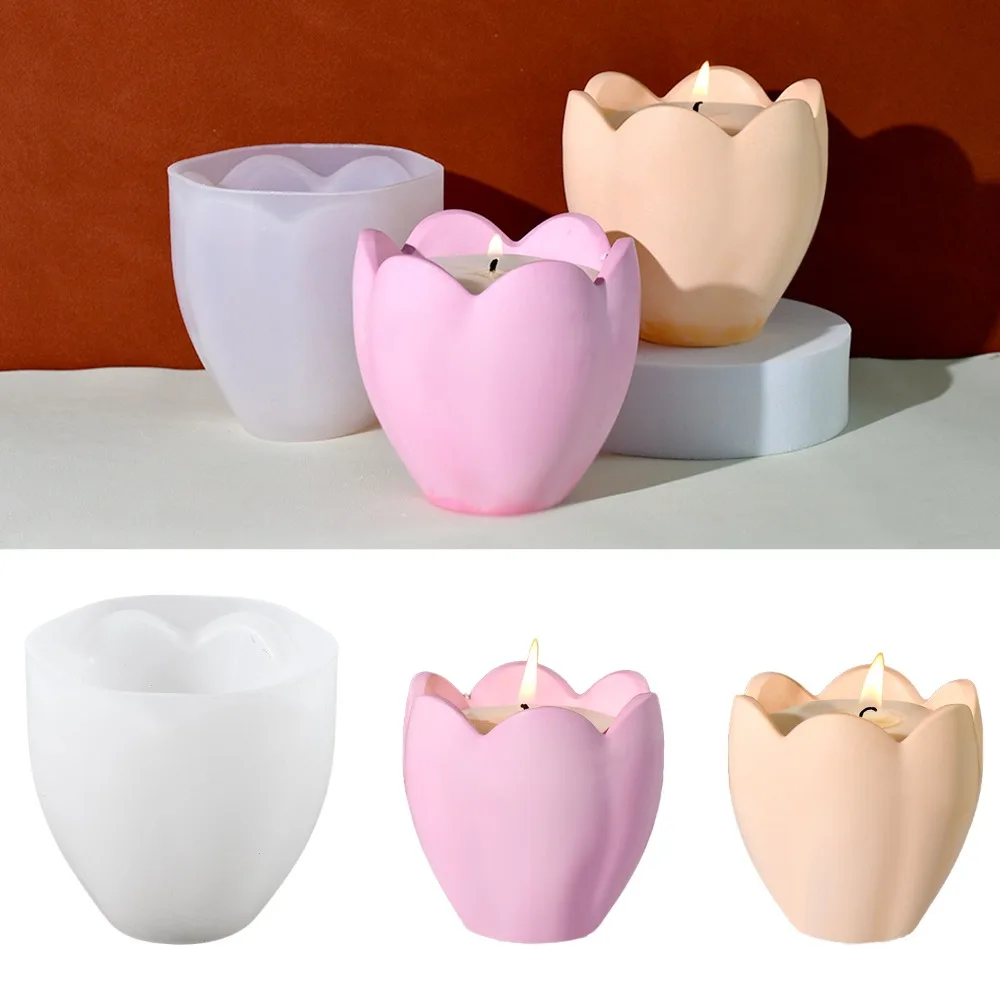 Tulip Candle Holder Silicone M - Soap Making Items 评论和价格