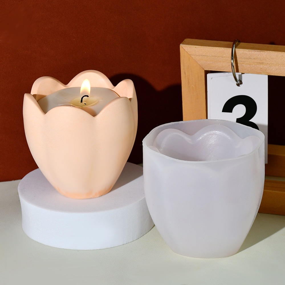 Tulip Candle Holder Silicone M - Soap Making Items 评论和价格