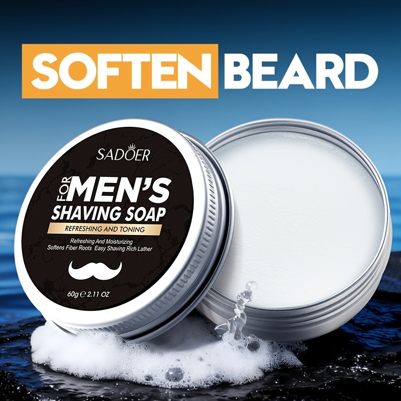 60g Men's Shaving Soap Contain - Soap Making Oils 评论和价格