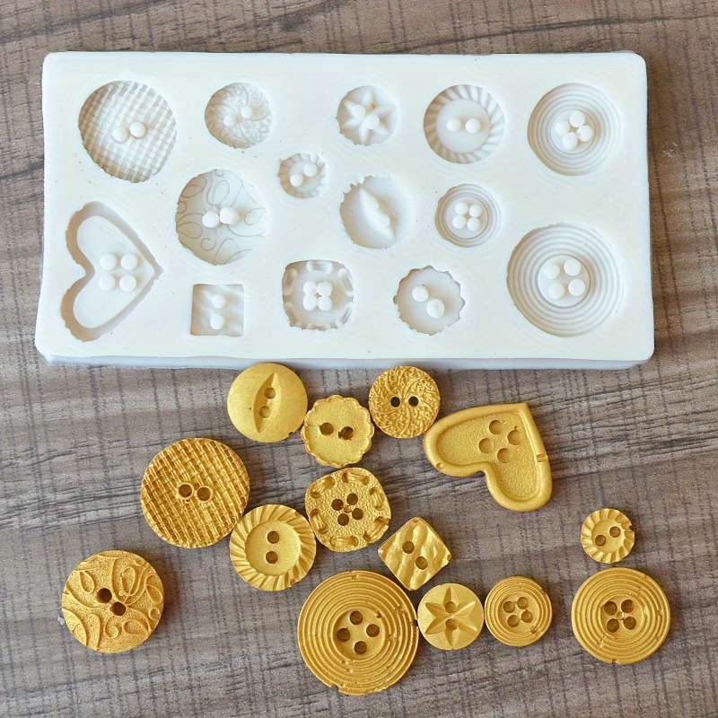 Buttons Shape Silicone Mold Si - Melt Pour Soap Base 评论和价格