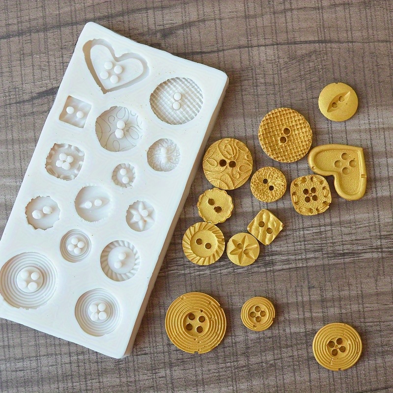 Buttons Shape Silicone Mold Si - Melt Pour Soap Base 评论和价格