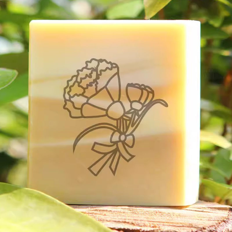 Flower Handmade Clear Stamp, N - Soap Stamp Custom 评论和价格