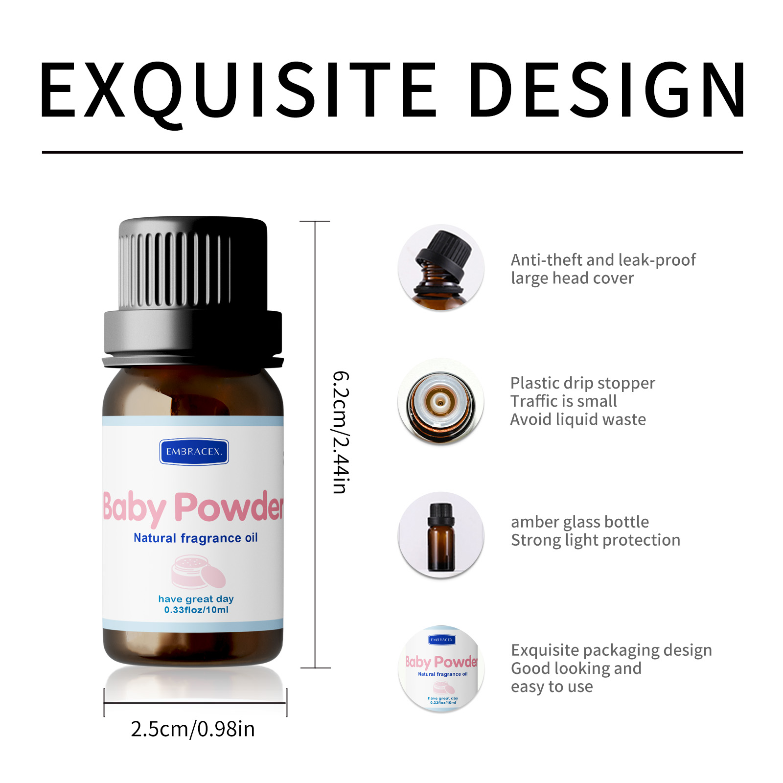 10ml Baby Powder Fragrance Oil - Soap Making Friend 评论和价格