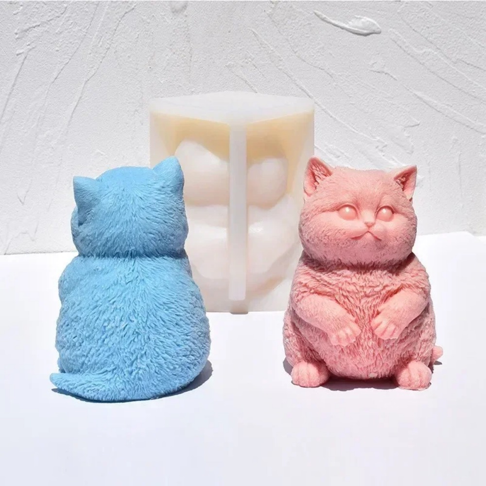 3D Fat Cat Aromatherapy Candle - Soap Making Animal Fat 评论和价格