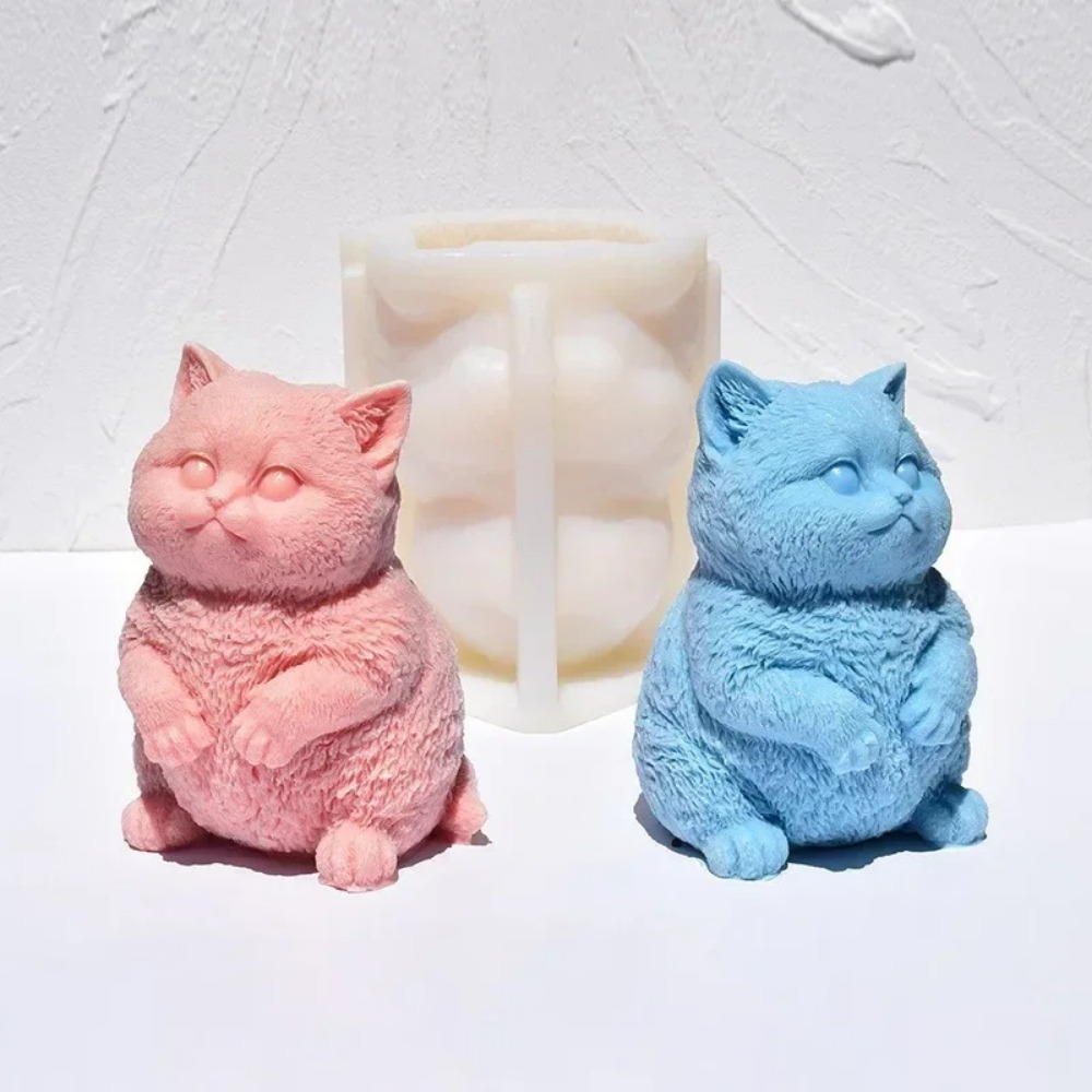 3D Fat Cat Aromatherapy Candle - Soap Making Animal Fat 评论和价格