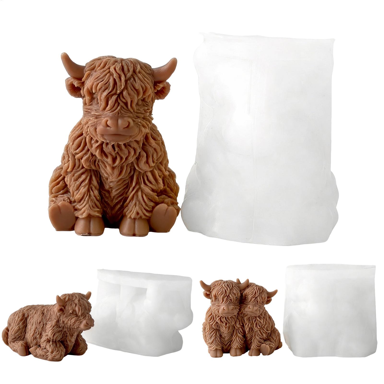 Highland Cow Silicone Mold Reu - Soap Making Items 评论和价格