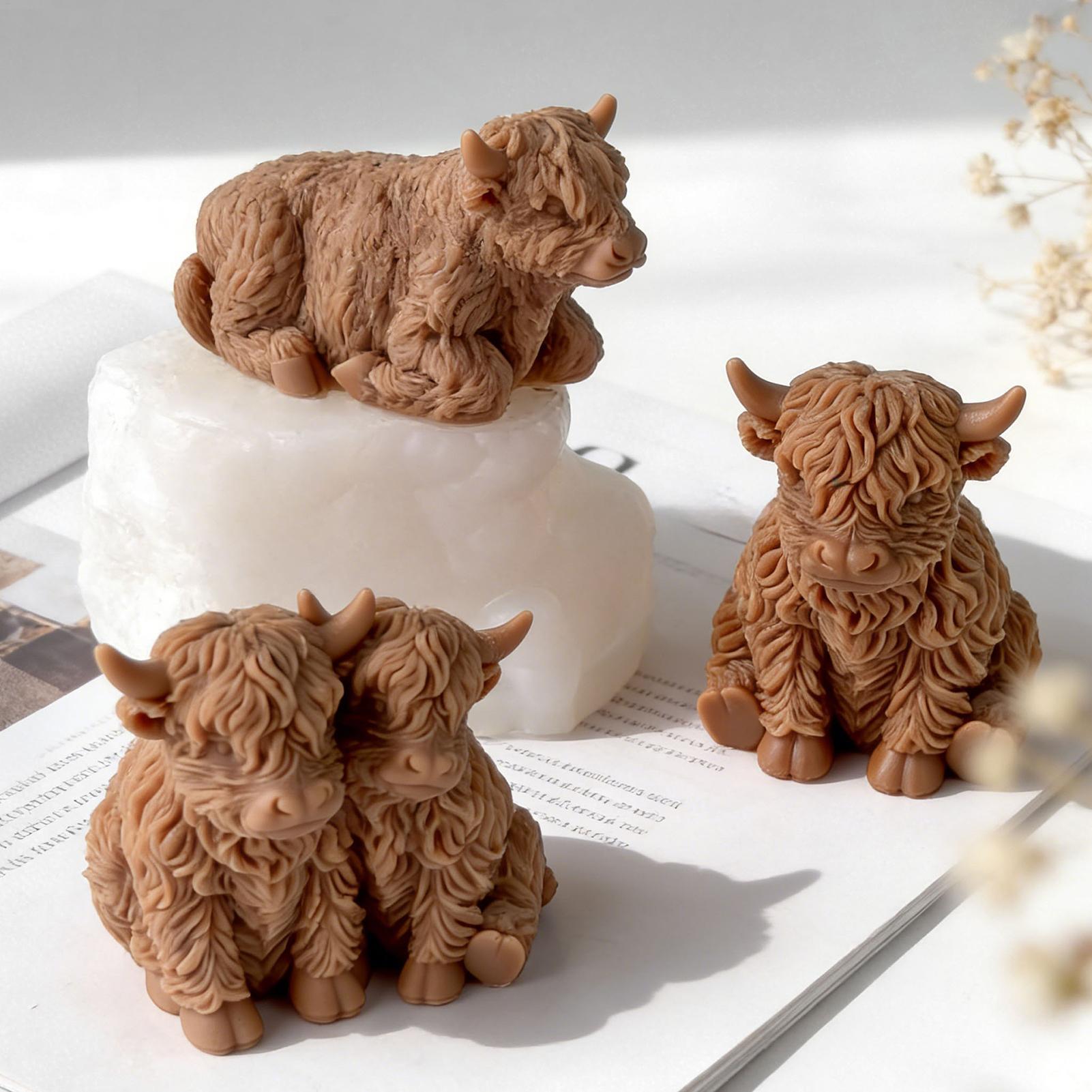 Highland Cow Silicone Mold Reu - Soap Making Items 评论和价格