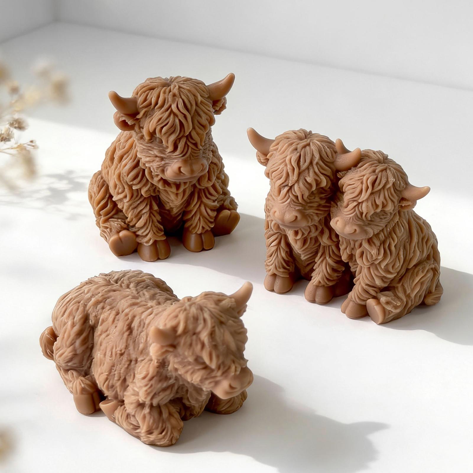 Highland Cow Silicone Mold Reu - Soap Making Items 评论和价格