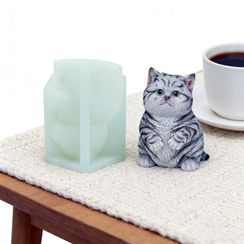 DIY Standing Fat Cat Silicone  - Soap Making Animal Fat 评论和价格