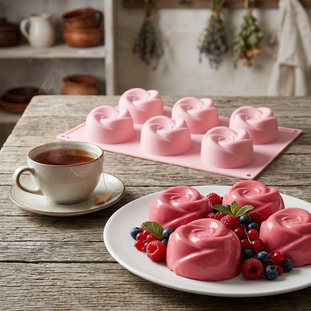 Food Grade 6-Cavity Rose Flowe - Soap Making Material 评论和价格