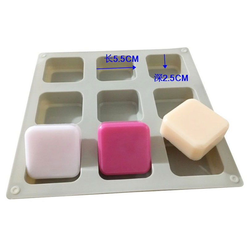 1 PCS Silicone Soap Molds 9 Ca - Soap Making Items 评论和价格