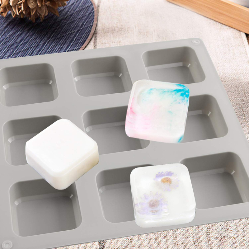 1 PCS Silicone Soap Molds 9 Ca - Soap Making Items 评论和价格
