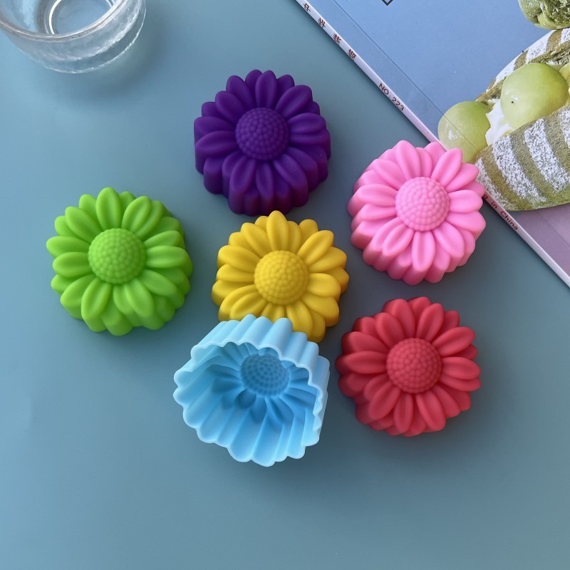 6 Pcs Set Non-Stick Flower Des - Soap Making Material 评论和价格