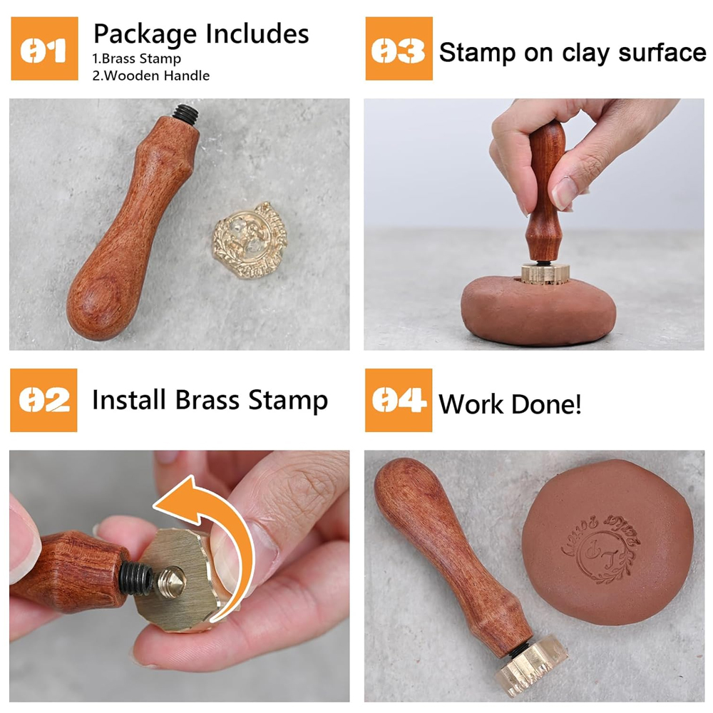 Custom Clay Pattern and Wooden - Soap Stamp Custom 评论和价格
