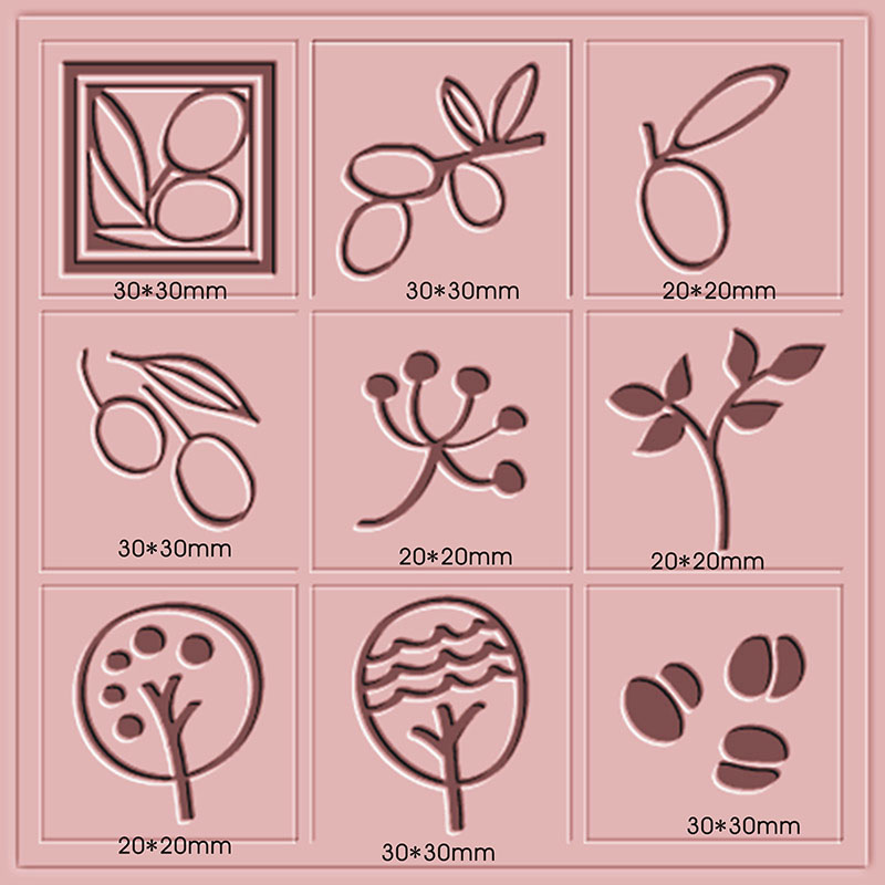 Custom Logo Flower Plants Seri - Soap Stamp Custom 评论和价格