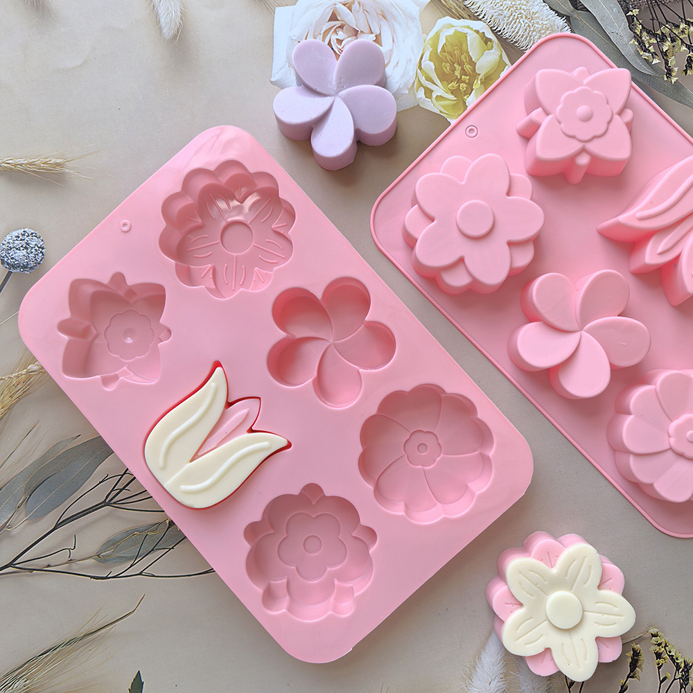 kinds Flower Silicone Molds Di - Soap Making Items 评论和价格