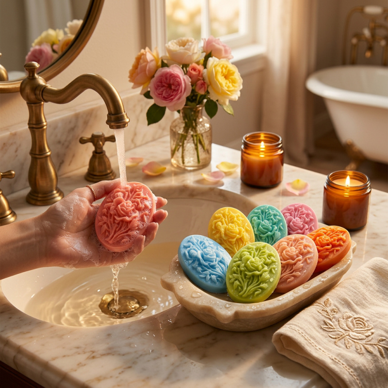 4 Silicone mold with flower sh - Soap Making Material 评论和价格