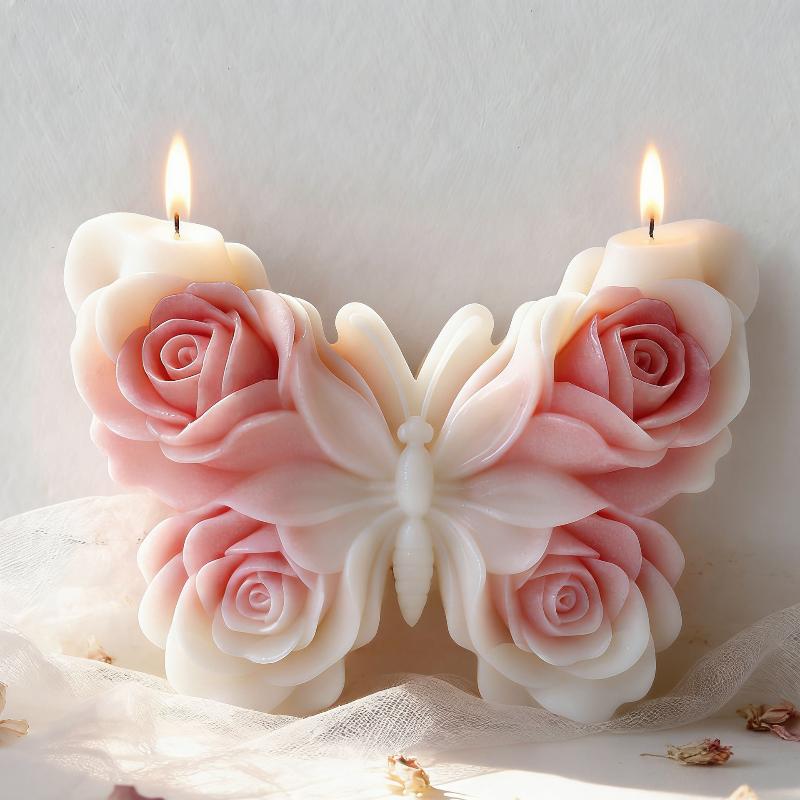 DIY Rose Butterfly Form Silico - Soap Making Material 评论和价格