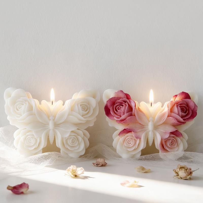 DIY Rose Butterfly Form Silico - Soap Making Material 评论和价格